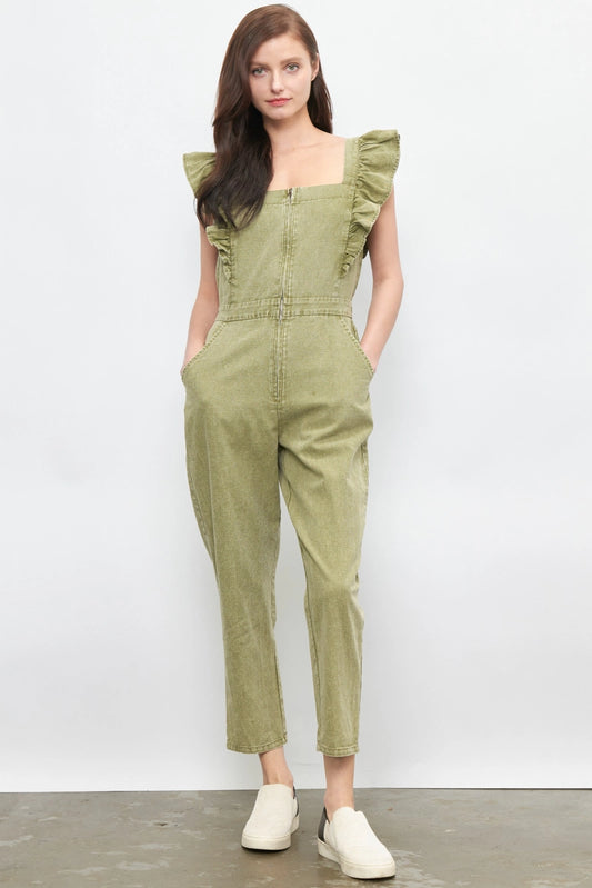 Marion Olive Jumpsuit