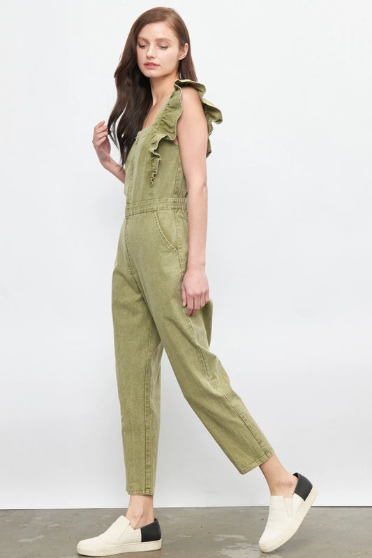 Marion Olive Jumpsuit