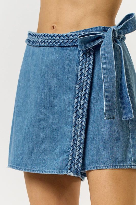 Helena denim skort