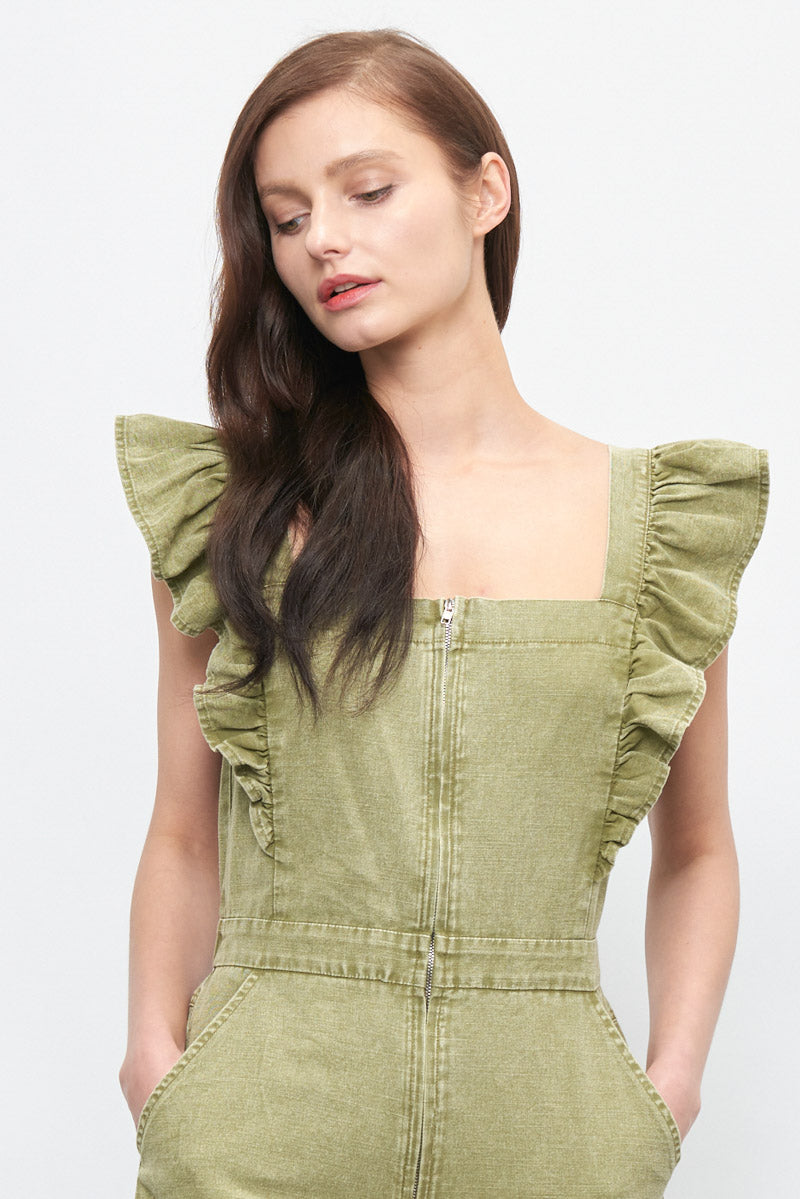 Marion Olive Jumpsuit