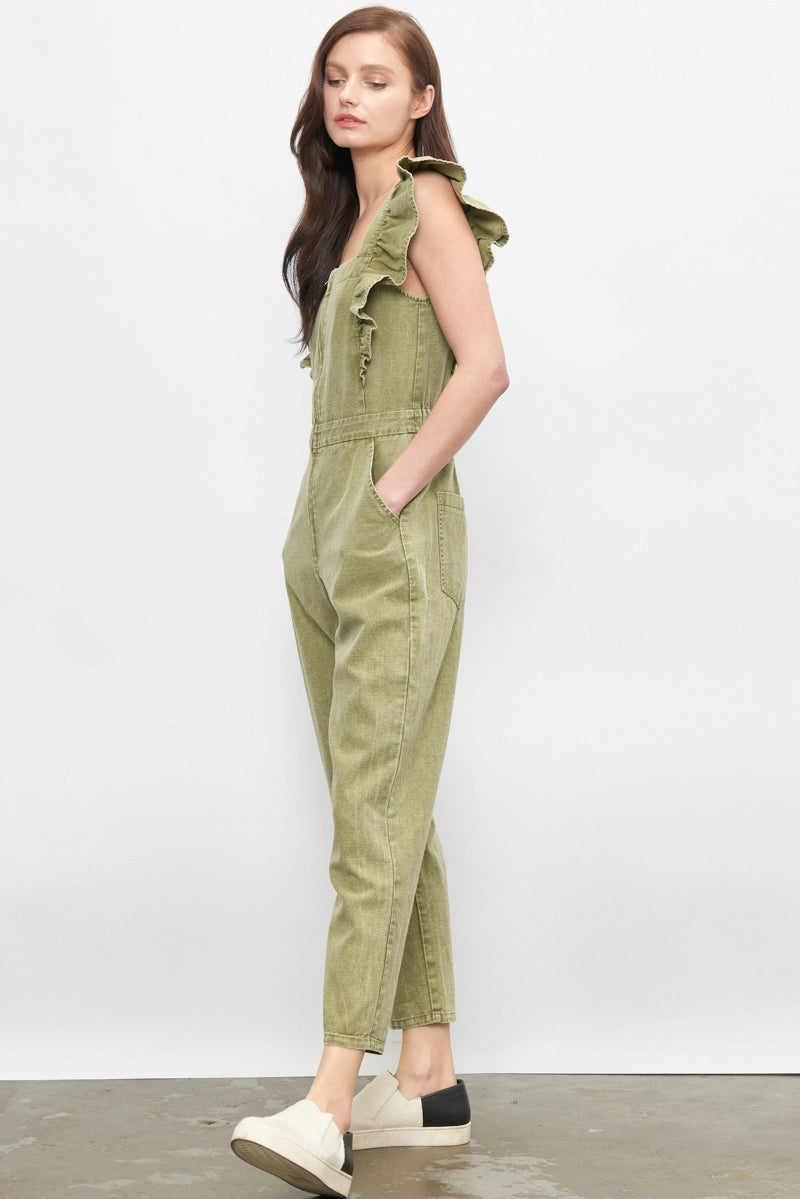 Marion Olive Jumpsuit