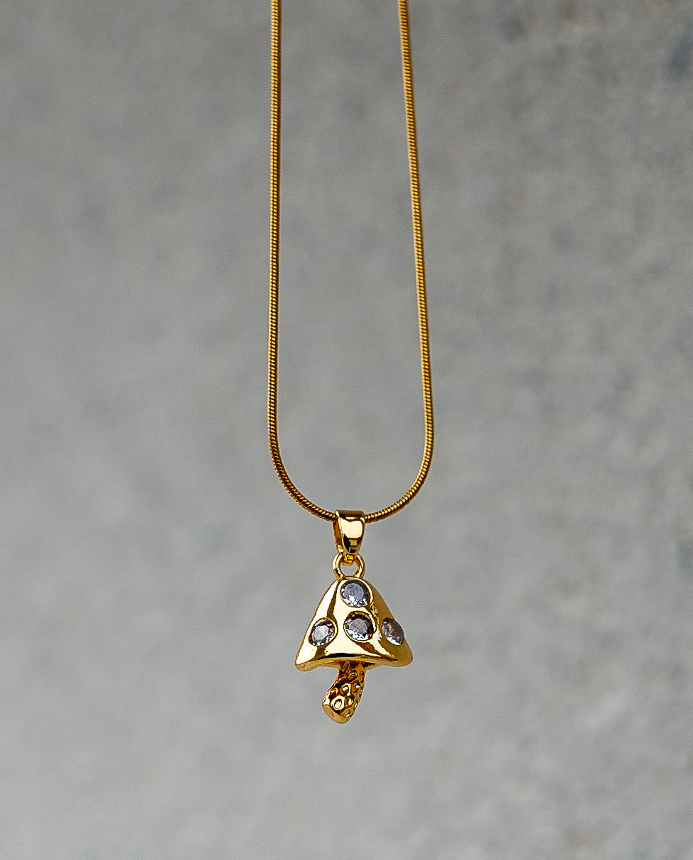 Mushroom necklace