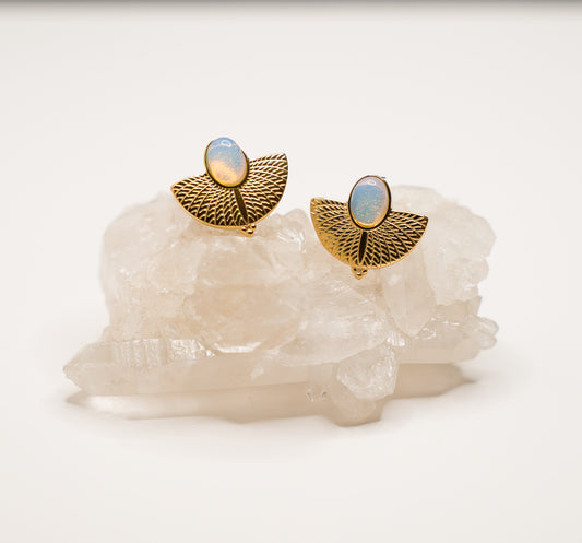 Falcon opalite studs