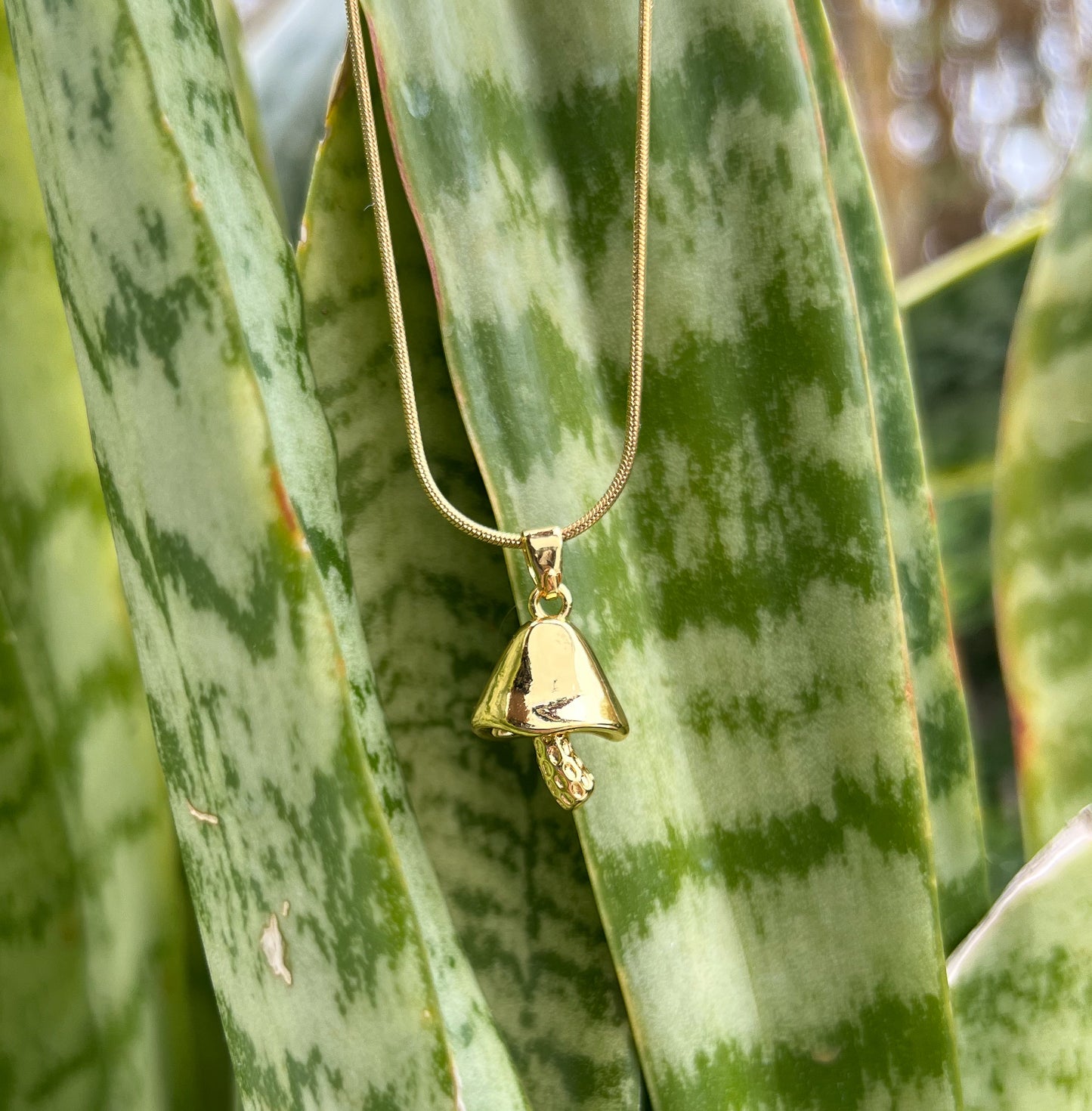 Mushroom necklace