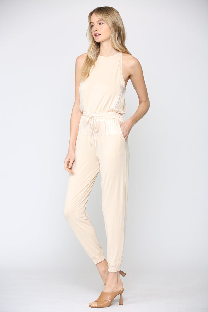 Whitney ivory jumpsuit