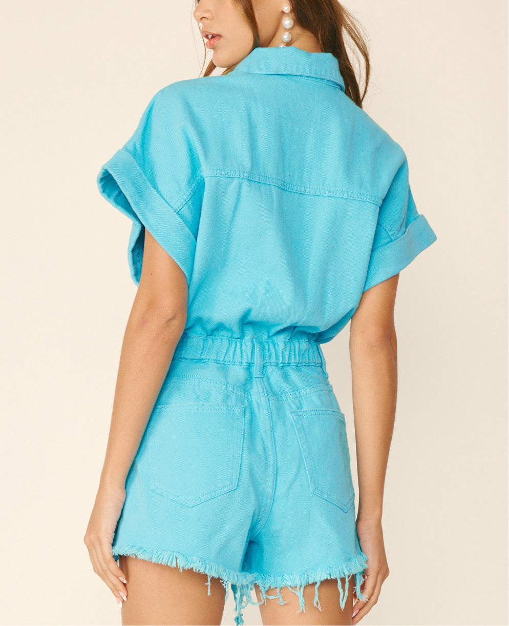 Farah denim romper